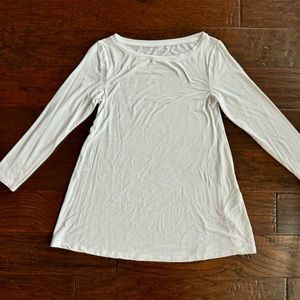 White 3/4 Sleeve Womens Top
